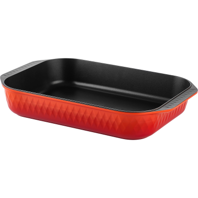 Aryıldız Blaze Döküm Alüminyum Tepsi 26*40 Cm Kırmızı - ARYILDIZ