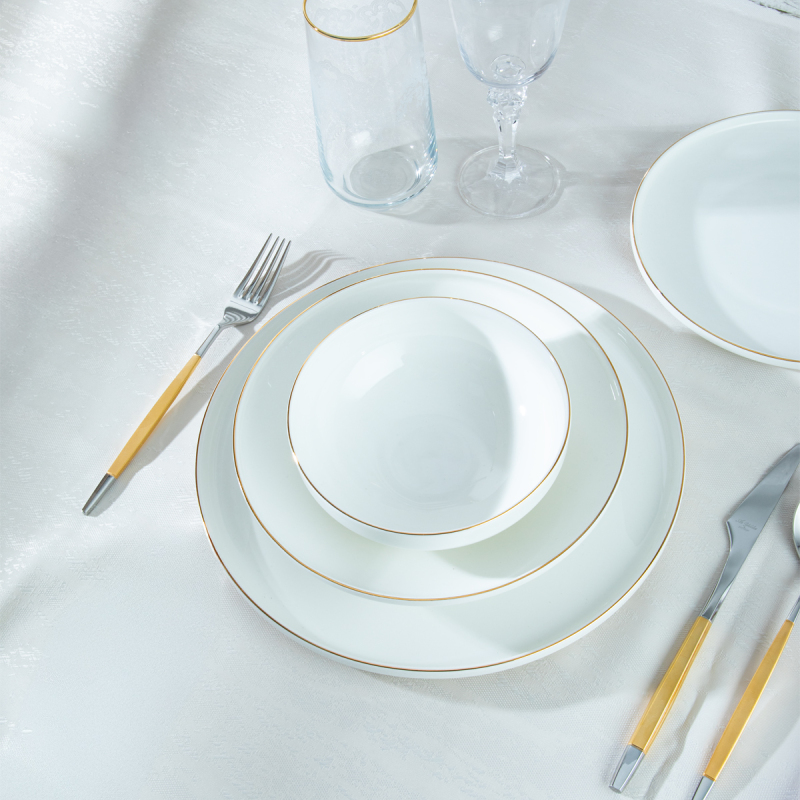 Aryıldız Bone Porselen 24 Parça 6 Kişilik Yemek Takımı - 4