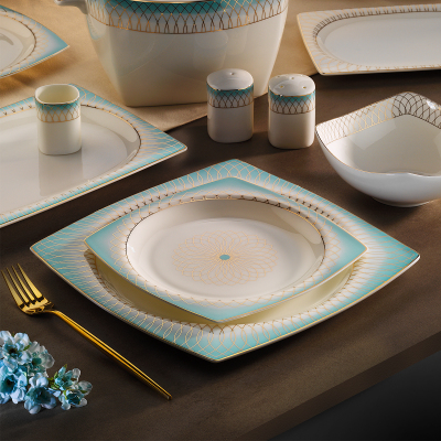 Aryıldız Bone Square Elegant 60 Parça 12 Kişilik Yemek Takımı - 2