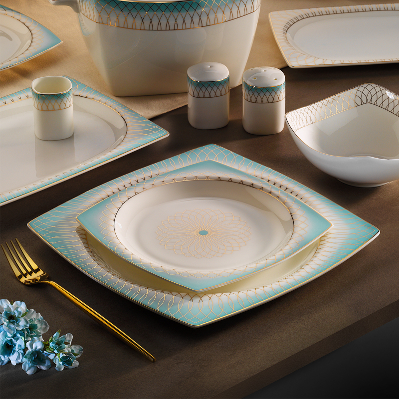 Aryıldız Bone Square Elegant 60 Parça 12 Kişilik Yemek Takımı - 2