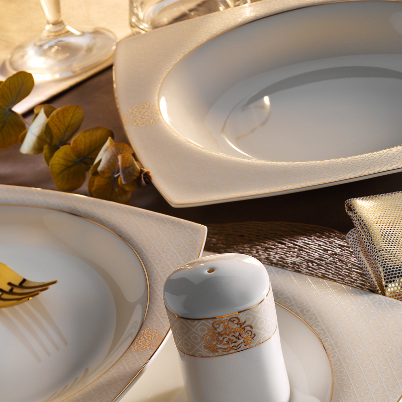 Aryıldız Bone Square Petek 60 Parça 12 Kişilik Yemek Takımı - 2