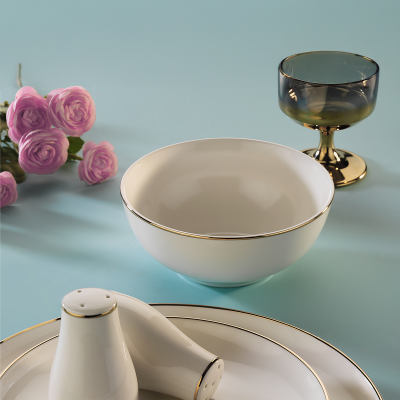 Aryıldız Bone Umbrella Gold 60 Parça 12 Kişilik Yemek Takımı - 1