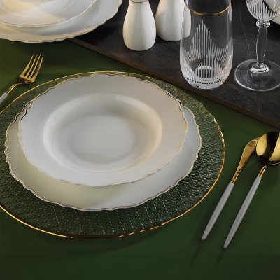 Aryıldız Bone Wave 60 Parça 12 Kişilik Yemek Takımı - ARYILDIZ