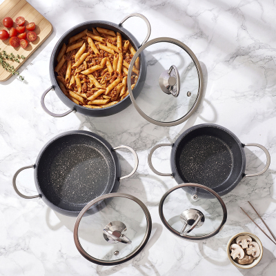 Aryıldız Brooks 6 Parça Mini Granit Tencere Seti Gri - 3