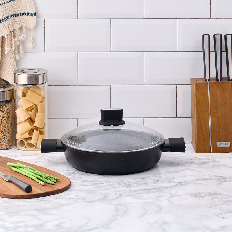 Aryıldız Caja Kısa Tencere 28 cm - 1