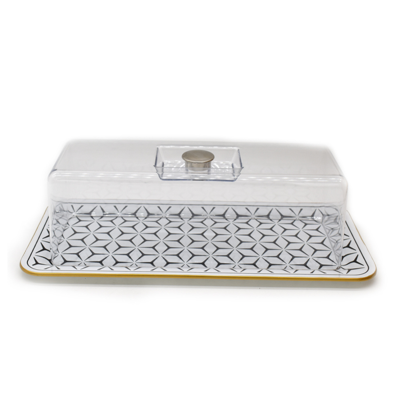 Aryıldız Cam Baton Fanus Beyaz 20x40 Cm - 1