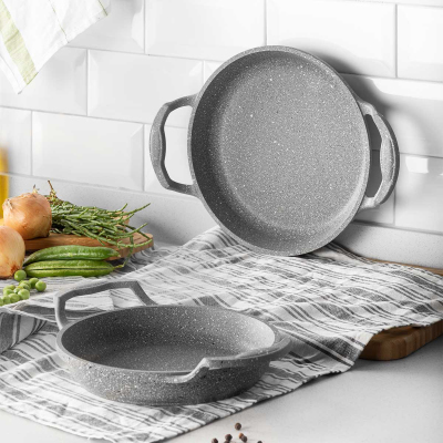 Aryıldız Cast Alu 2 Parça Sahan Seti 18-20 cm Granıtium - ARYILDIZ