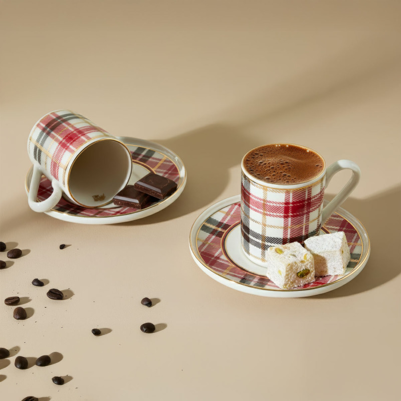 Aryıldız Celebration Light 4 Parça 2 Kişilik Kahve Fincan Takımı 90 ml - 1