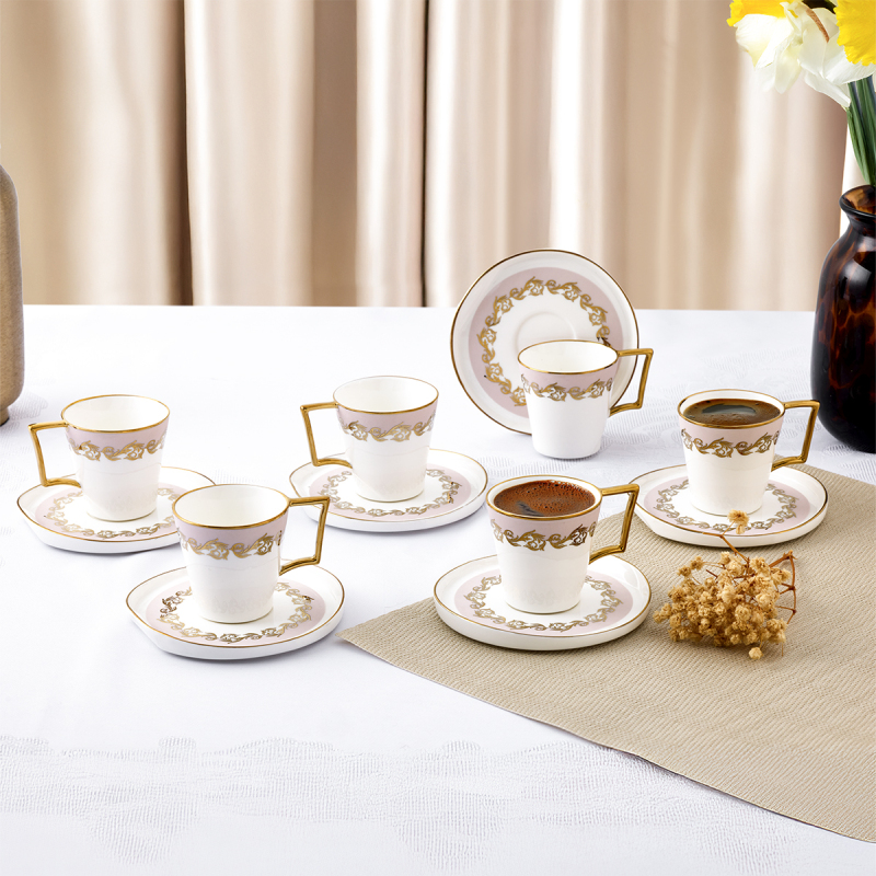 Aryıldız Celestia 12 Parça 6 Kişilik Kahve Fincan Takımı 90 ml - 1