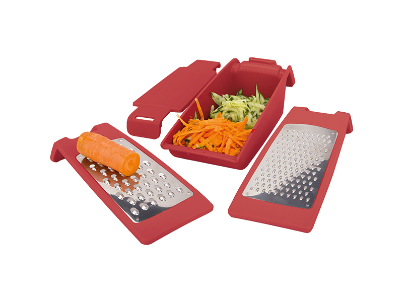 Aryıldız 4 Parça Çok Amaçlı Rende Kırmızı - 1