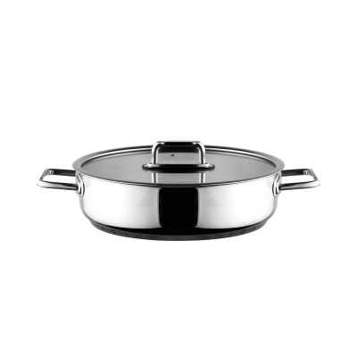 Aryıldız Colombus Paslanmaz Çelik Kısa Tencere 26 cm - ARYILDIZ