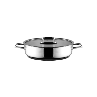 Aryıldız Colombus Paslanmaz Çelik Kısa Tencere 28 cm - ARYILDIZ