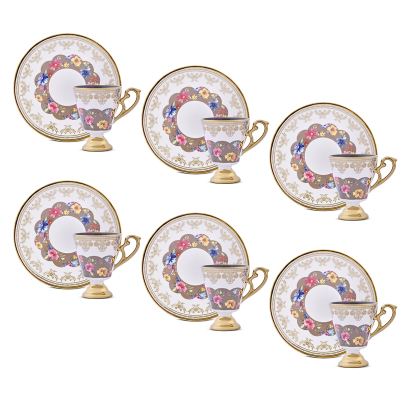 Aryıldız Constella 6 Kişilik 12 Parça Kahve Fincan Takımı Gold 90 ml - 4