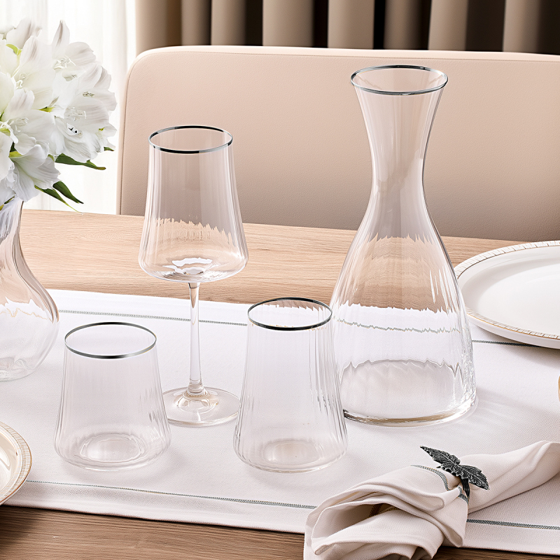 Aryıldız Crystal Platin 37 Parça 12 Kişilik Su Seti - 1