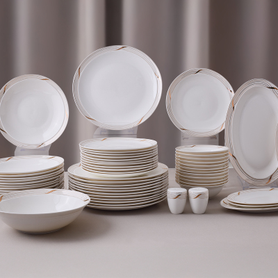 Aryıldız Crystal Provence Gold 56 Parça 12 Kişilik Yemek Takımı - 5