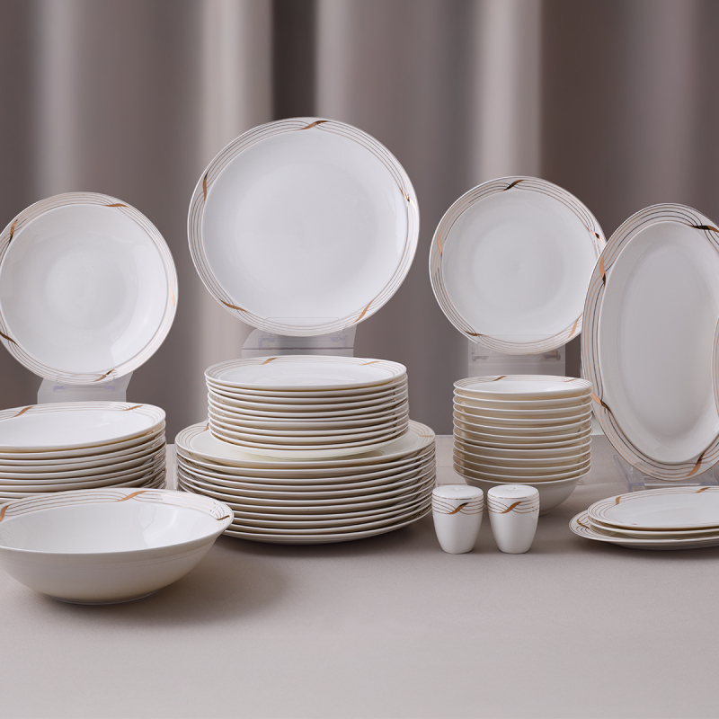 Aryıldız Crystal Provence Gold 56 Parça 12 Kişilik Yemek Takımı - 5