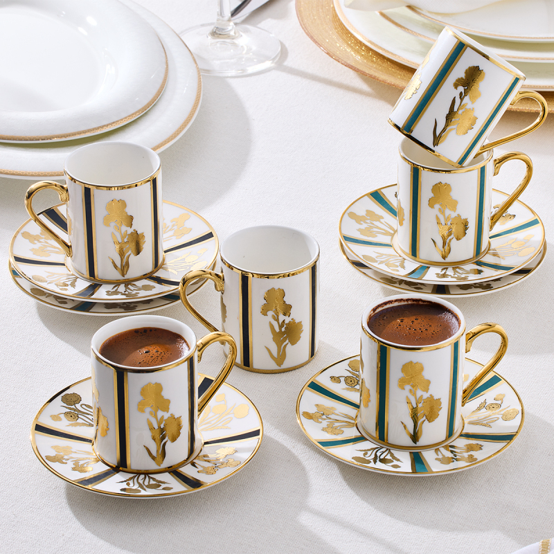 Aryıldız Cyra 12 Parça 6 Kişilik Kahve Fincan Takımı 90 ml - 1