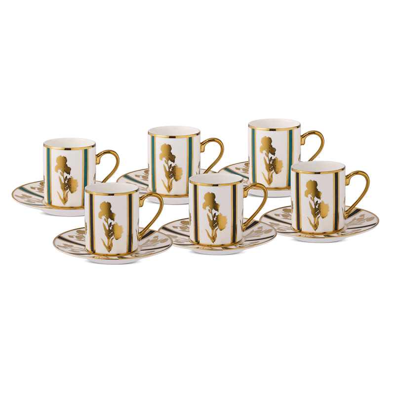 Aryıldız Cyra 12 Parça 6 Kişilik Kahve Fincan Takımı 90 ml - 4