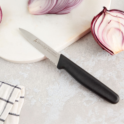 Aryıldız Daily Tırtıklı Meyve Bıçağı Siyah 9 cm - ARYILDIZ