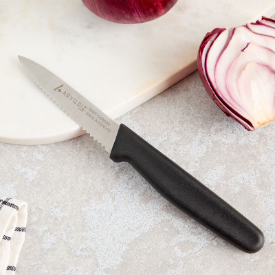 Aryıldız Daily Tırtıklı Meyve Bıçağı Siyah 9 cm - 2