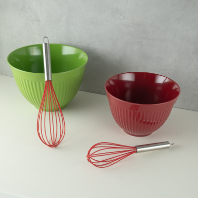 Aryıldız Dailytools 2 Parça Kırmızı Çırpıcı Seti - ARYILDIZ