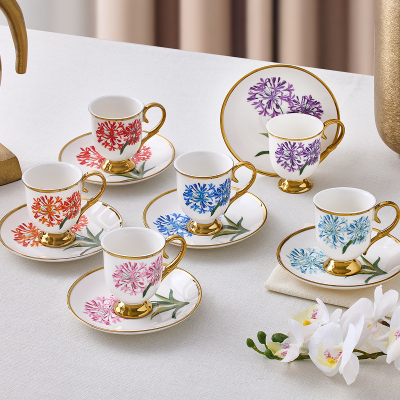 Aryıldız Daria 12 Parça 6 Kişilik Türk Kahve Fincanı - ARYILDIZ