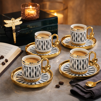 Aryıldız Dawn 12 Parça 6 Kişilik Türk Kahve Fincan Takımı - 3