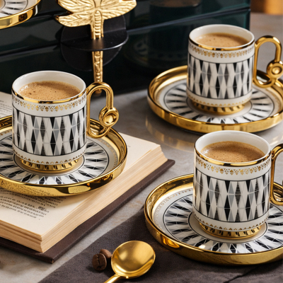 Aryıldız Dawn 12 Parça 6 Kişilik Türk Kahve Fincan Takımı - 4