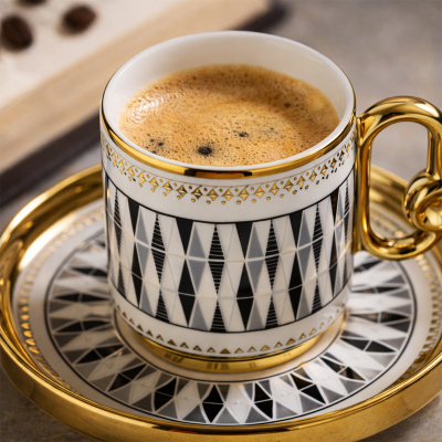 Aryıldız Dawn 12 Parça 6 Kişilik Türk Kahve Fincan Takımı - 6