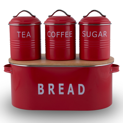 Aryıldız Deluxe Bambu Kapaklı Ekmeklik Ve 3’lü Saklama Seti - 4