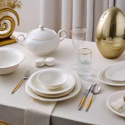 Aryıldız Diamond 60 Parça 12 Kişilik Yemek Takımı - ARYILDIZ