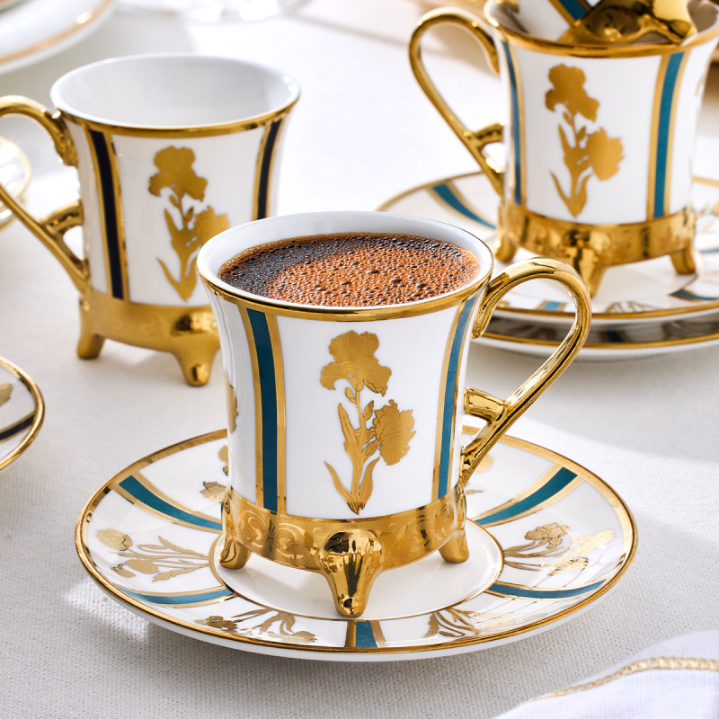 Aryıldız Diba 12 Parça 6 Kişilik Türk Kahve Fincanı - 3