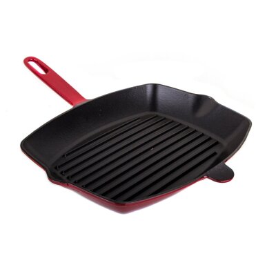 Aryıldız Döküm Demir Grill 26x32 Cm Kırmızı - ARYILDIZ