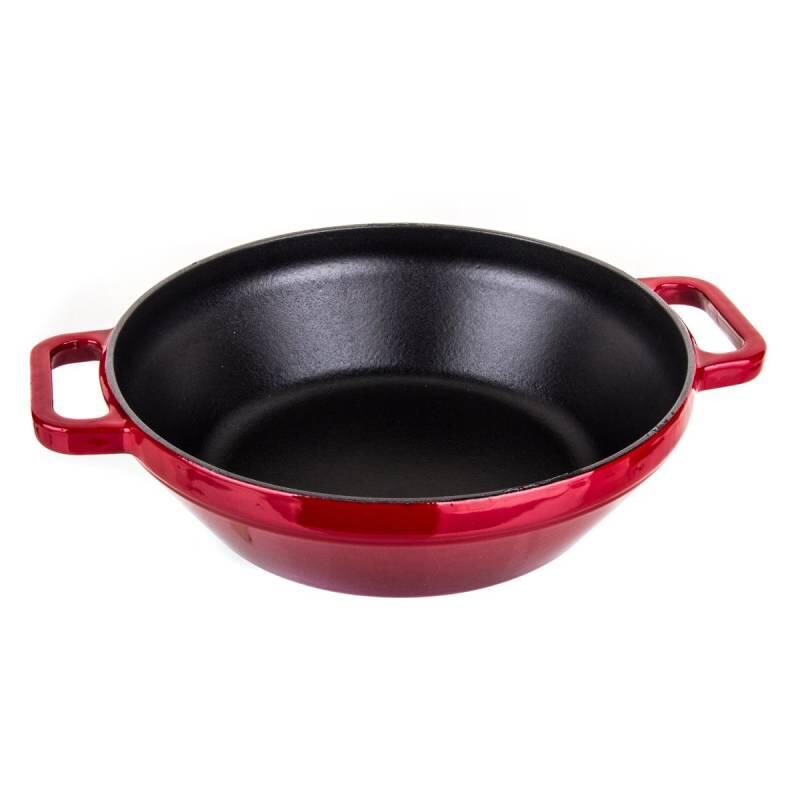 Aryıldız Döküm Demir Wok Tava 28 Cm Kırmızı - 1