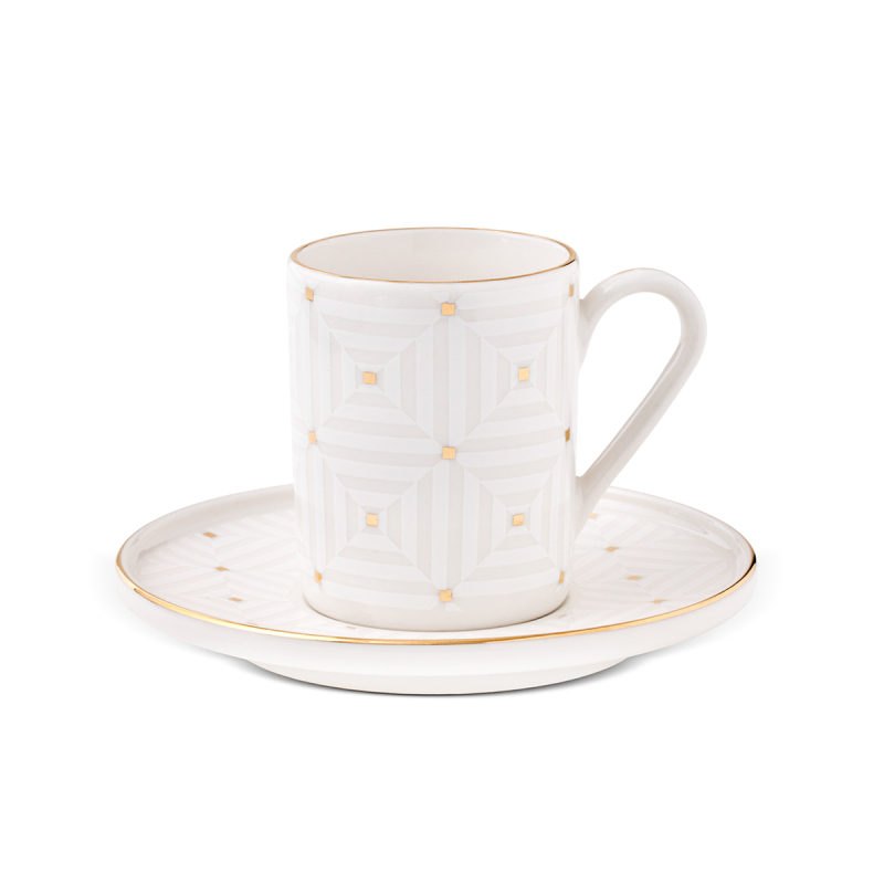 Aryıldız Dore 12 Parça 6 Kişilik Kahve Fincan Takımı 90 ml - 4