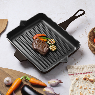 Aryıldız Duo Cast Grill Tava Kahverengi 26x32 cm - 3