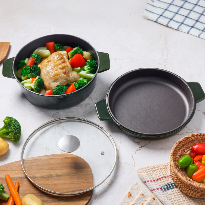 Aryıldız Duo Cast İron Tencere Fesleğen 20 cm - 1