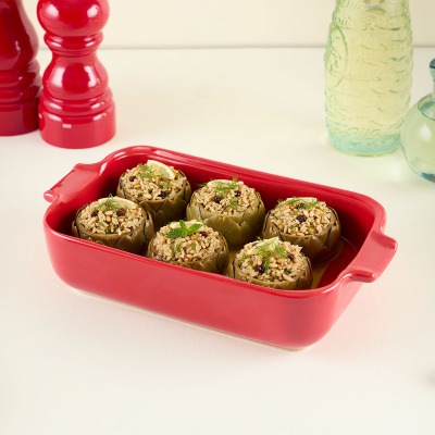 Aryıldız Elissa Dikdörtgen Fırın Kabı Kırmızı 23 cm - ARYILDIZ