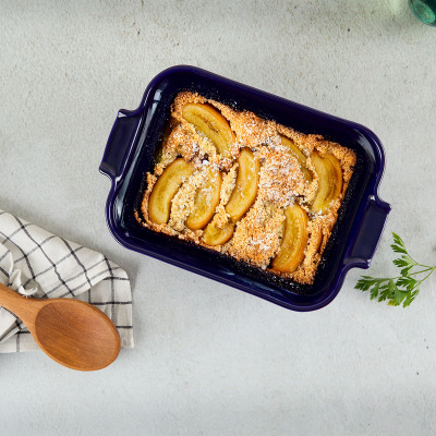 Aryıldız Elissa Dikdörtgen Fırın Kabı Kobalt 25 cm - ARYILDIZ