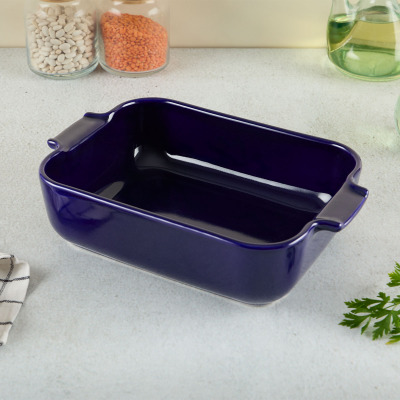 Aryıldız Elissa Dikdörtgen Fırın Kabı Kobalt 25 cm - 3