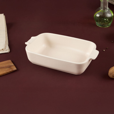 Aryıldız Elissa Dikdörtgen Fırın Kabı Mat Beyaz 23 cm - 2