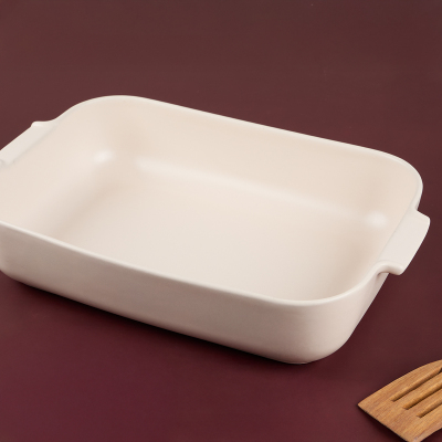 Aryıldız Elissa Dikdörtgen Fırın Kabı Mat Beyaz 36 cm - 3