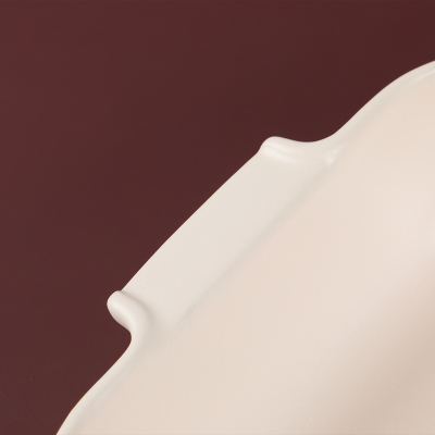 Aryıldız Elissa Dikdörtgen Fırın Kabı Mat Beyaz 36 cm - 4