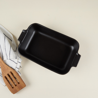 Aryıldız Elissa Dikdörtgen Fırın Kabı Mat Siyah 23 cm - 4