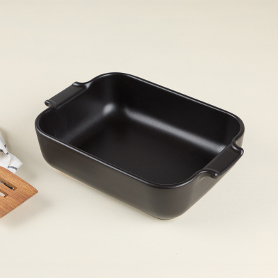 Aryıldız Elissa Dikdörtgen Fırın Kabı Mat Siyah 25 cm - 1