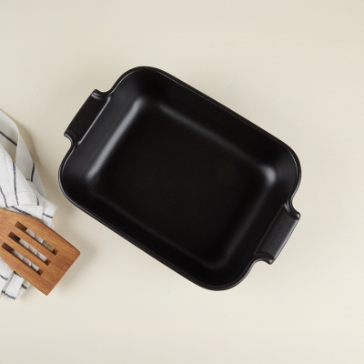 Aryıldız Elissa Dikdörtgen Fırın Kabı Mat Siyah 25 cm - 2