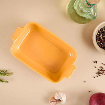 Aryıldız Elissa Dikdörtgen Fırın Kabı Sarı 23 cm - 2