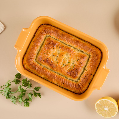 Aryıldız Elissa Dikdörtgen Fırın Kabı Sarı 25 cm - 1