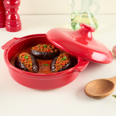 Aryıldız Elissa Kapaklı Karnıyarık Fırın Kabı 27 cm - ARYILDIZ