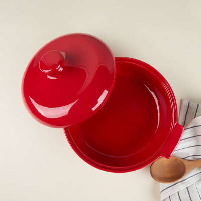 Aryıldız Elissa Kapaklı Karnıyarık Fırın Kabı Kırmızı 29 cm - 3